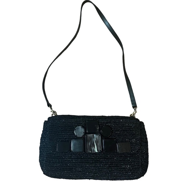 Sans Arcidet Paris Crochet Black Bag - Picture 1 of 6